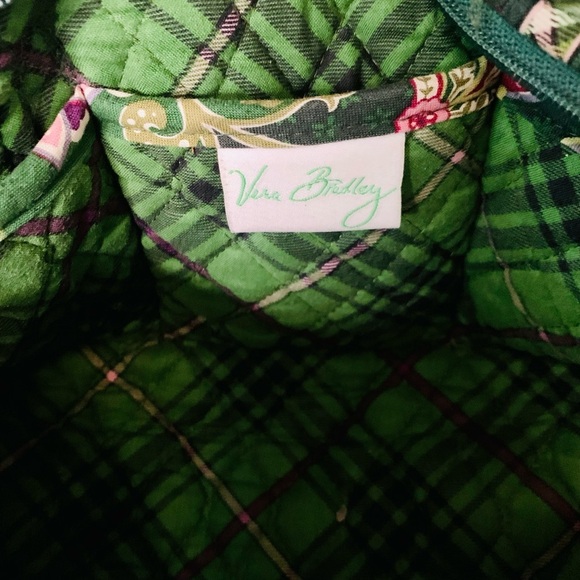 Vera Bradley Green Paisley Bag - Picture 2 of 3